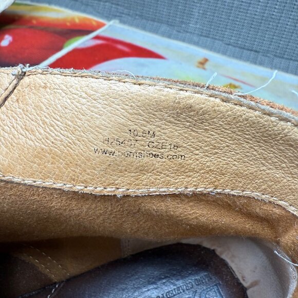 Born Mens Size 10.5M Brown Leather Lace-Up Chukka Ankle Boots - Picture 5 of 9